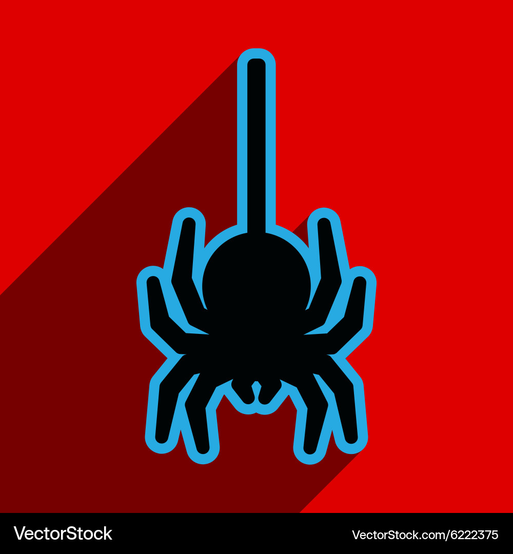 Flat with shadow icon and mobile application vector image