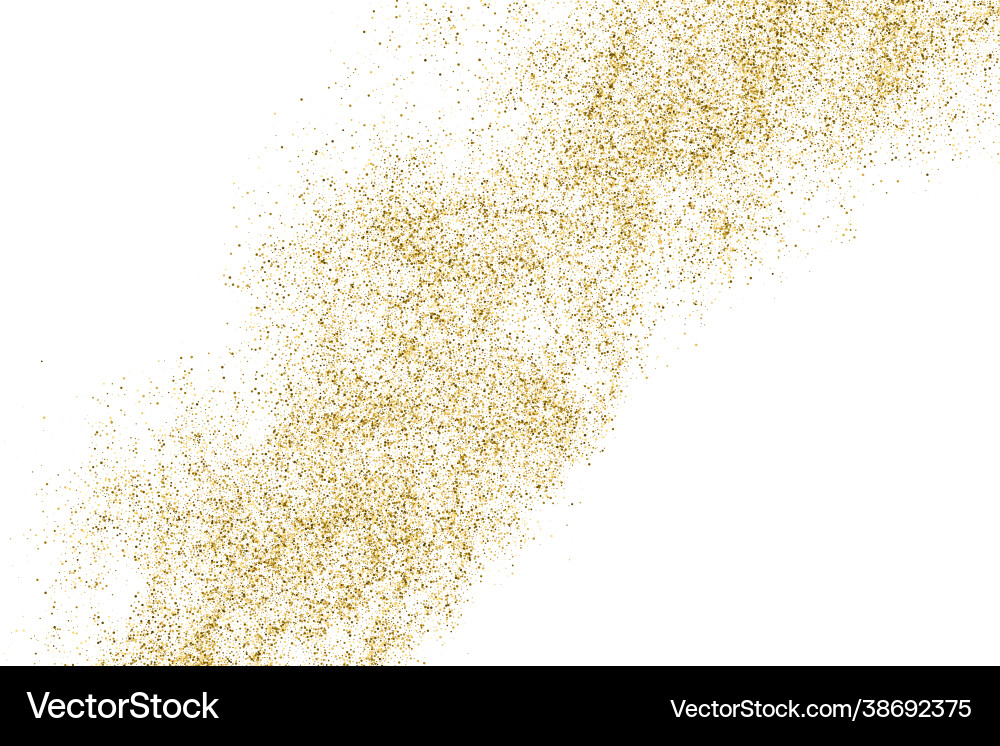 Gold glitter texture Gold glitter texture vector image