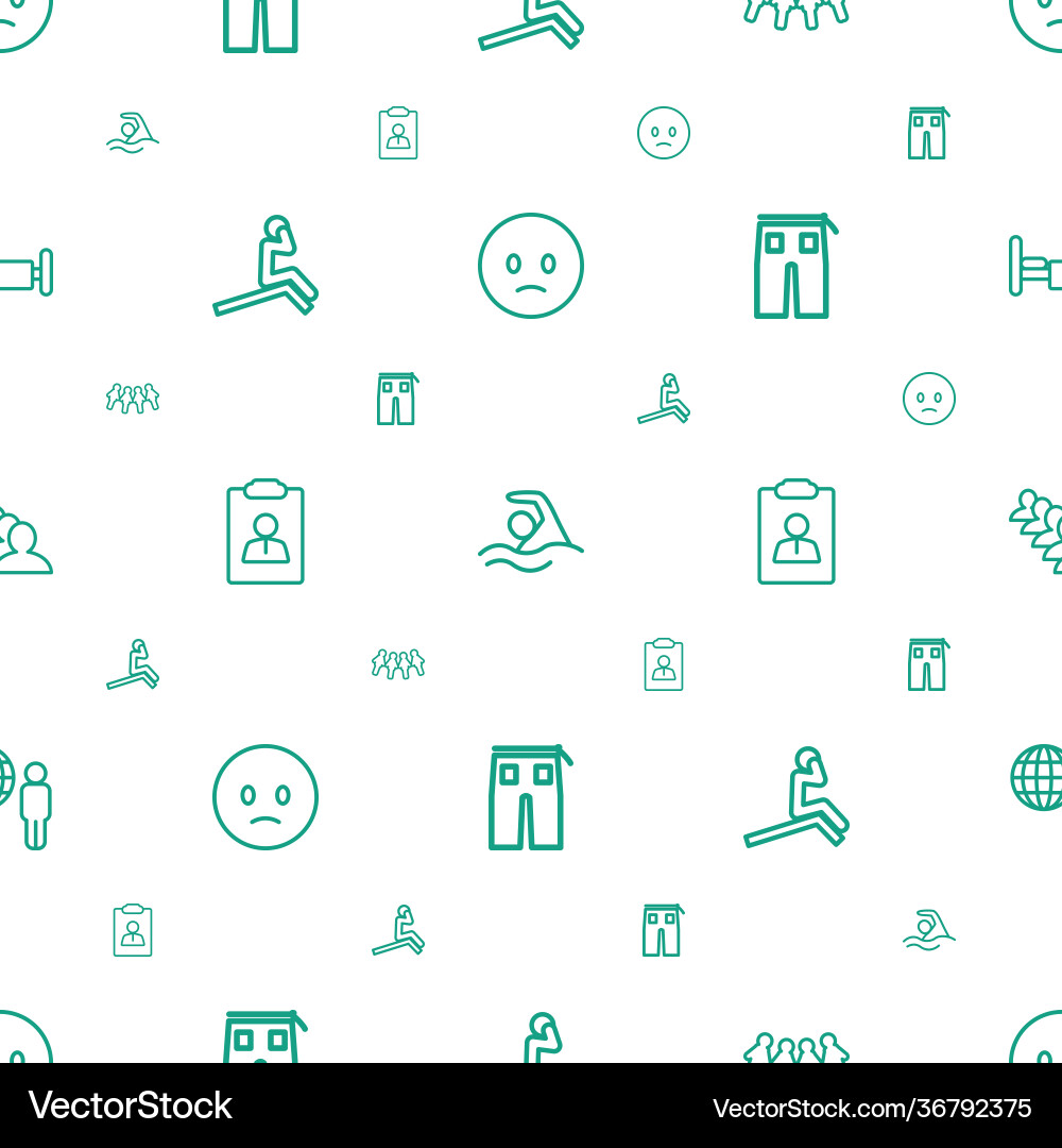 Man icons pattern seamless white background Vector Image