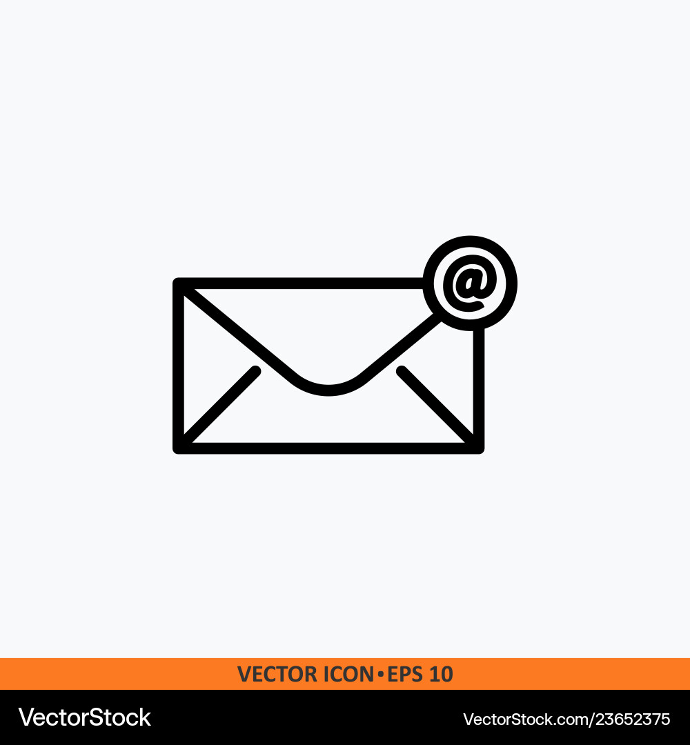 Message email icon for your website design Vector Image
