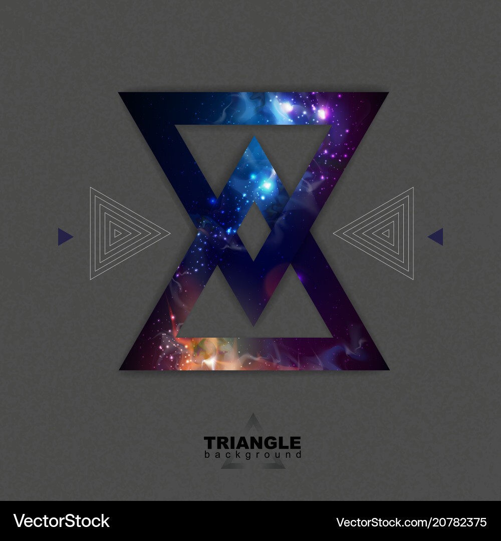 Polygonal Triangle Abstract Background vector image