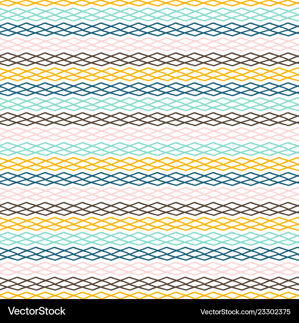 Seamless handdrawn pattern in boho style Vector Image