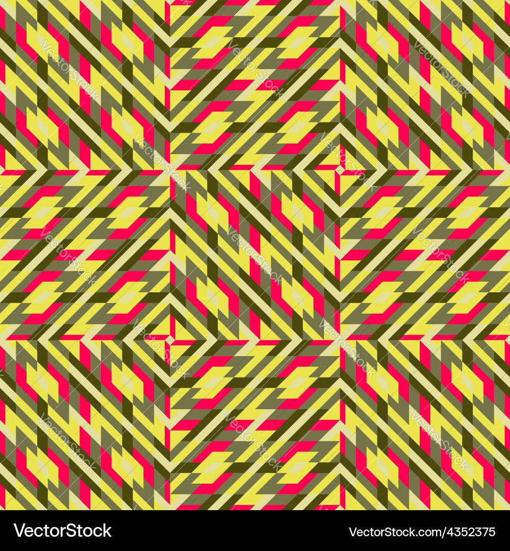 Seamless pattern mosaic template for design vector image