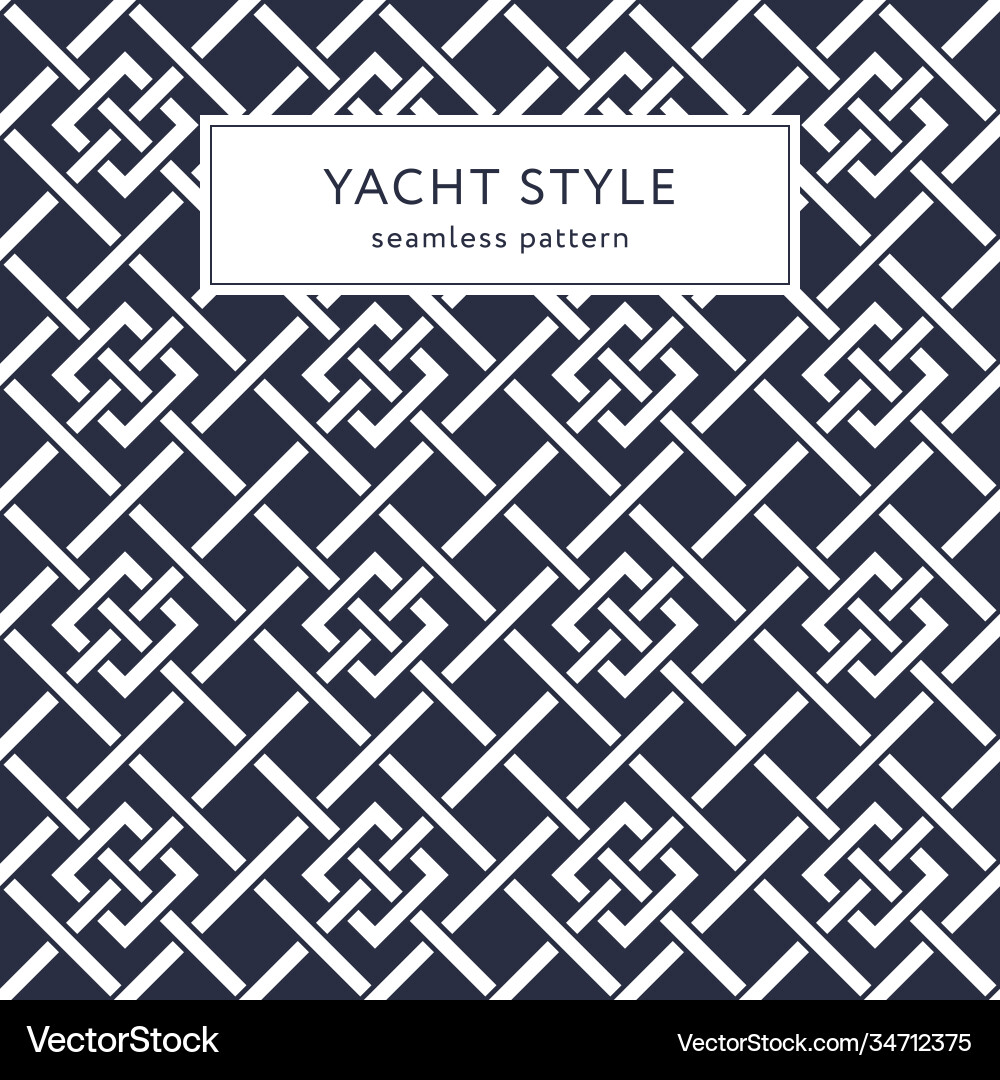 Seamless pattern with crossing lines and rhombi Vector Image