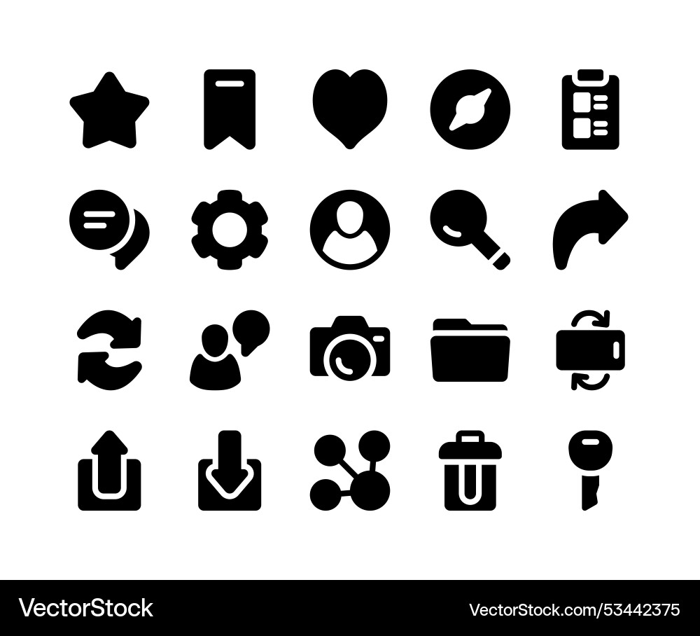 User interface icons User interface icons vector image