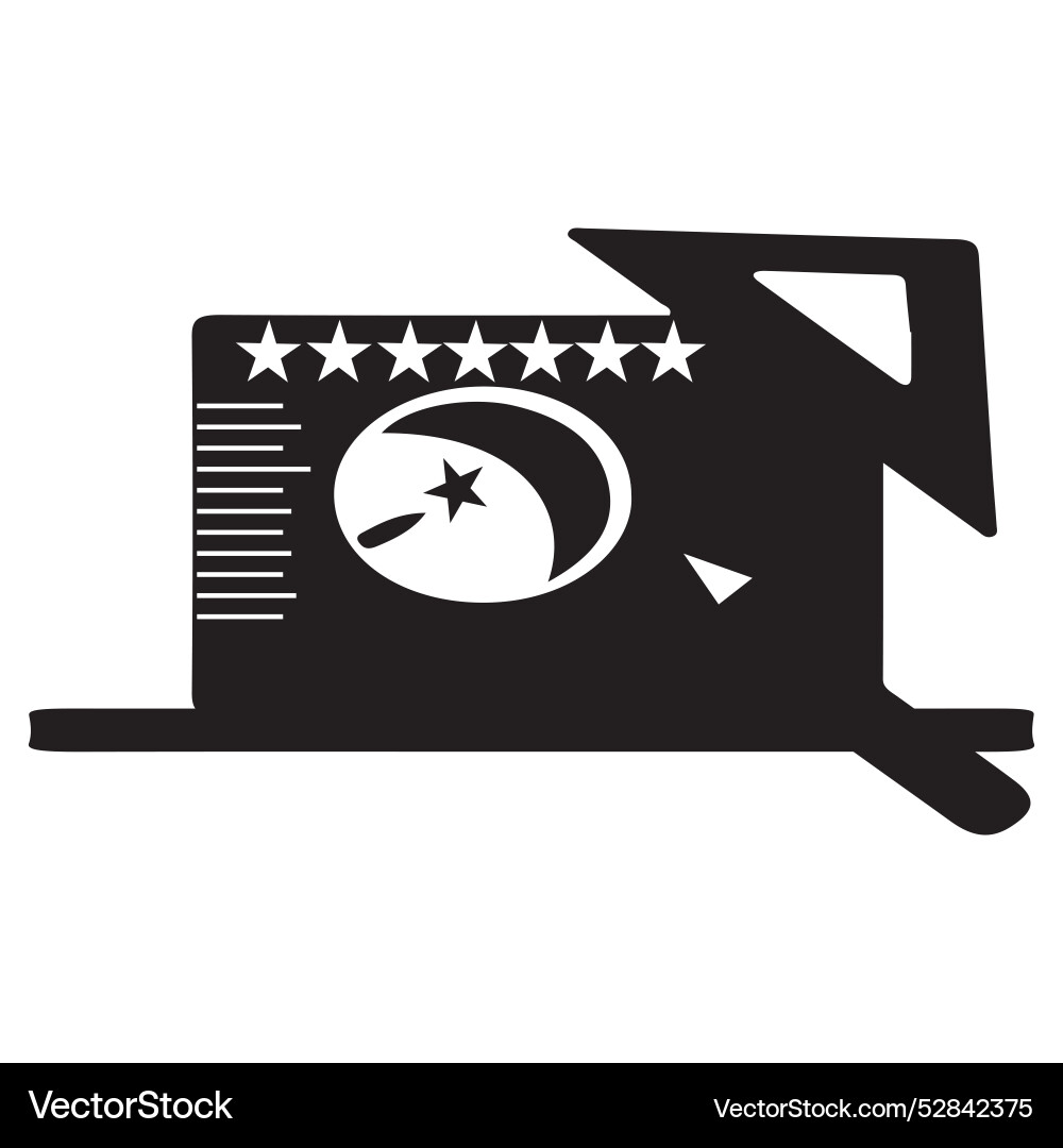 Writing icon on monitor symbol design Writing icon on monitor symbol design Vector Image
