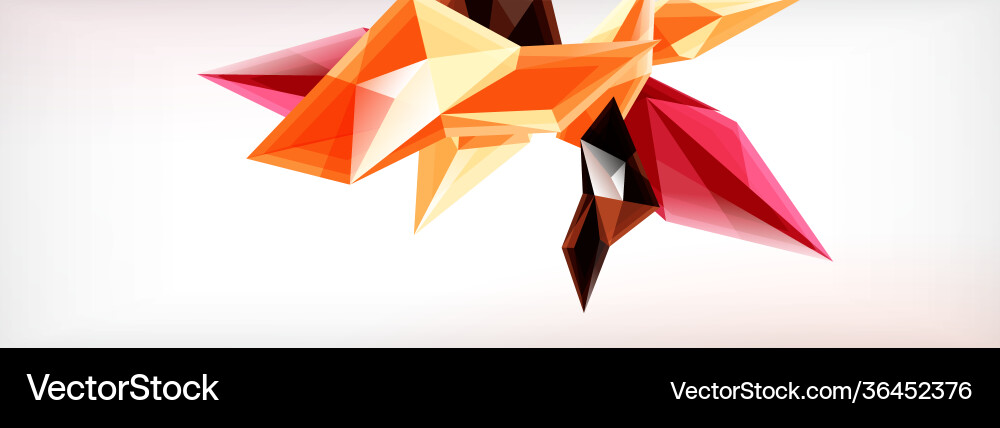 3d triangles and pyramids abstract Vector Image
