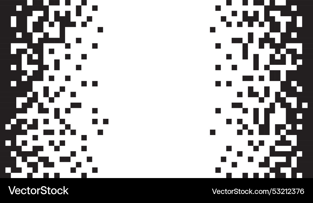 Dissolve pixel disperse blocks dust fragment Dissolve pixel disperse blocks dust fragment vector image