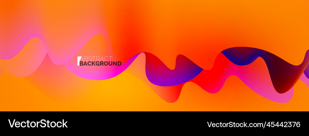 Dynamic liquid waves abstract background Vector Image
