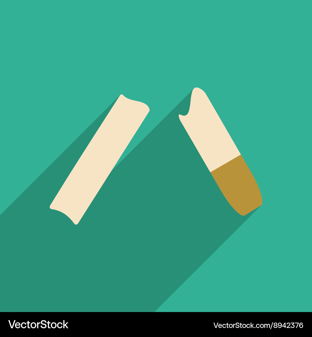 Flat with shadow icon and mobile application Vector Image