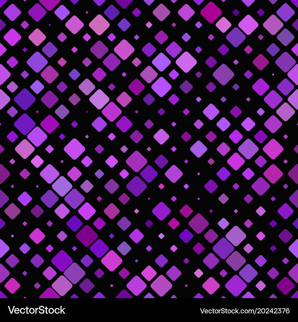 Geometric diagonal square pattern background vector image