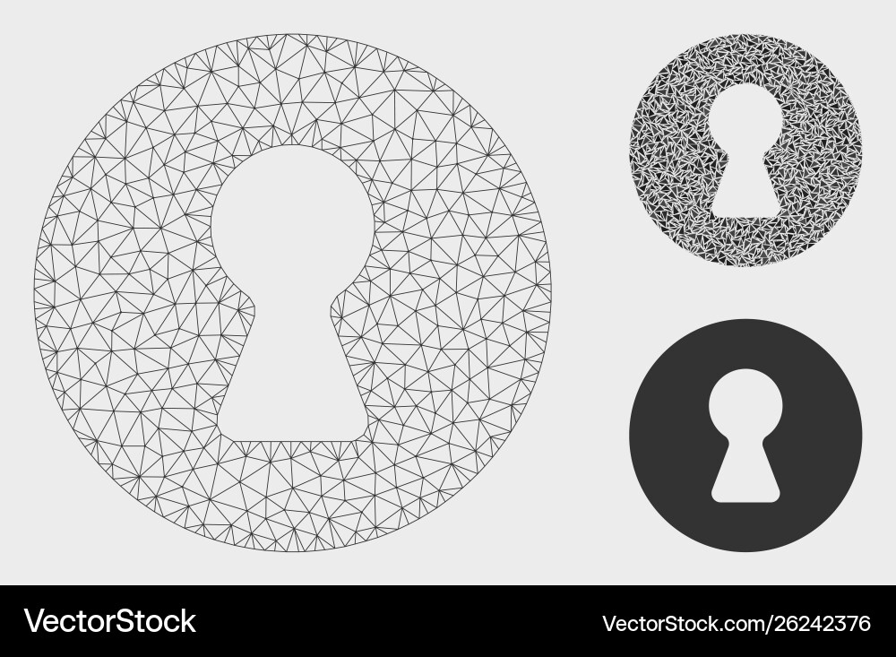 Inside mesh carcass model and triangle Inside mesh carcass model and triangle Vector Image