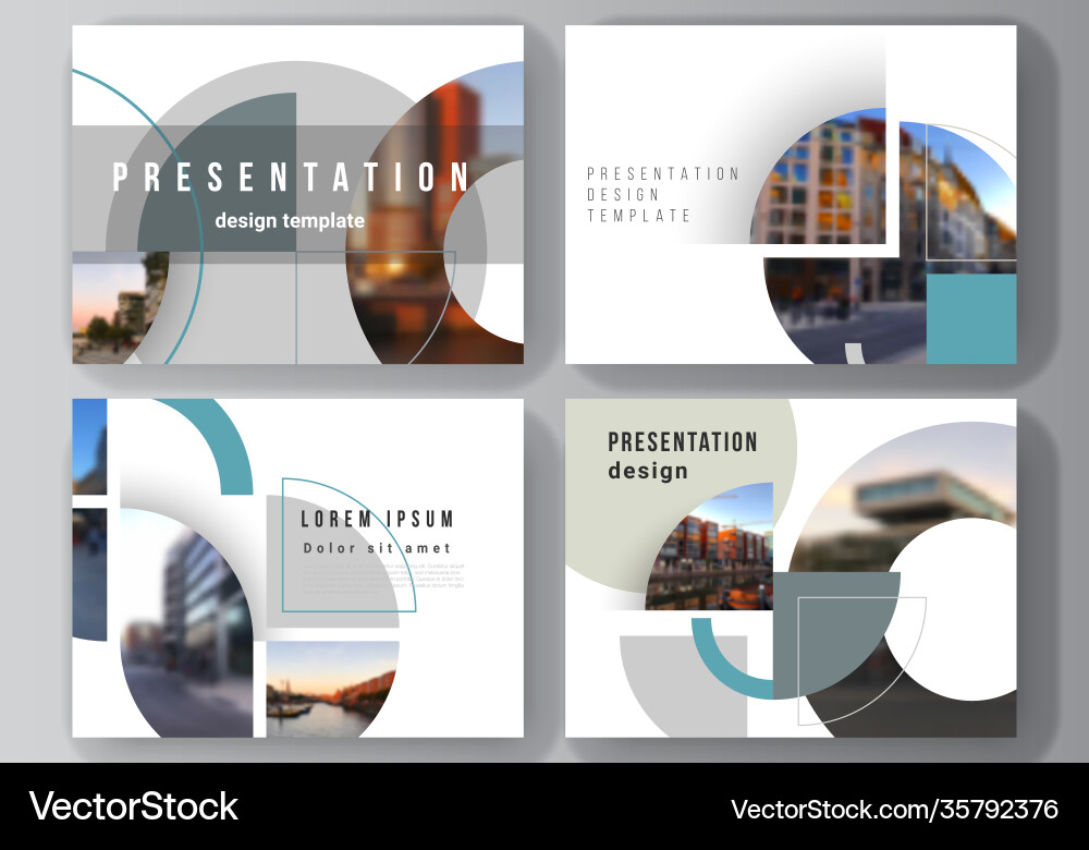Layout presentation slides design Layout presentation slides design vector image
