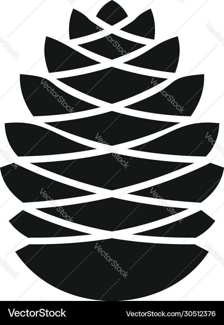 Pinecone icon simple style Pinecone icon simple style vector image