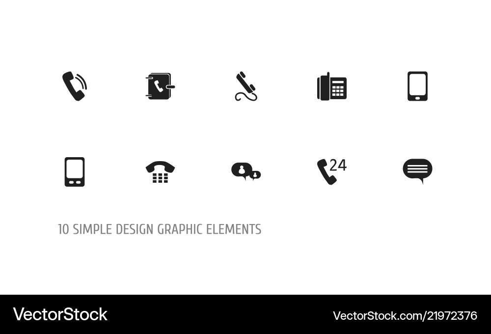 Set of 10 editable device icons includes symbols vector image
