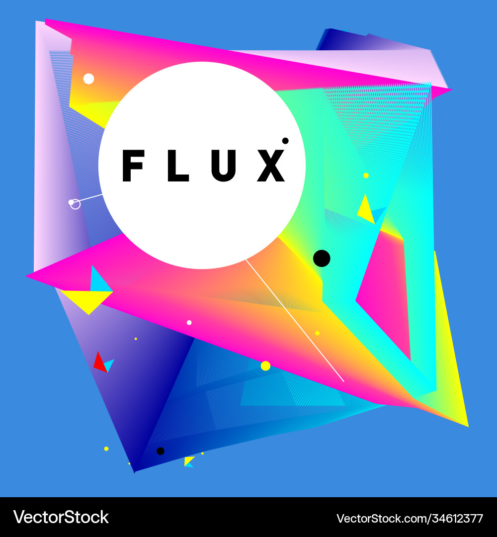 3d colorful wave background dynamic flux effect 3d colorful wave background dynamic flux effect Vector Image