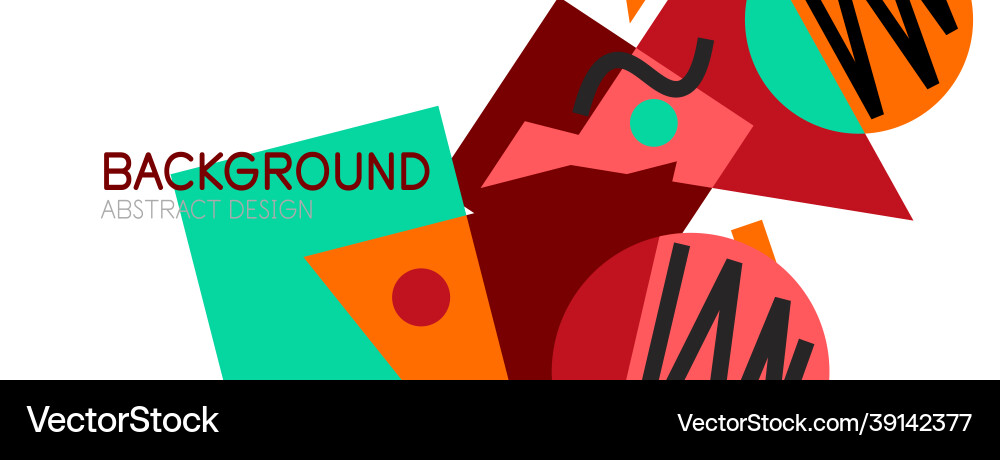 Abstract background with blocks lines geometric Vector Image
