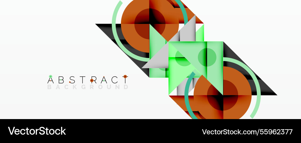 Abstract geometric composition with intersecting Abstract geometric composition with intersecting vector image