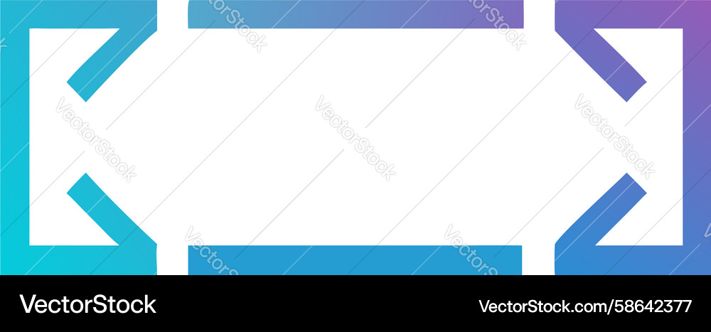 Angular Broken Frame Vector Image
