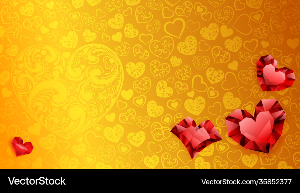 Background hearts Background hearts vector image