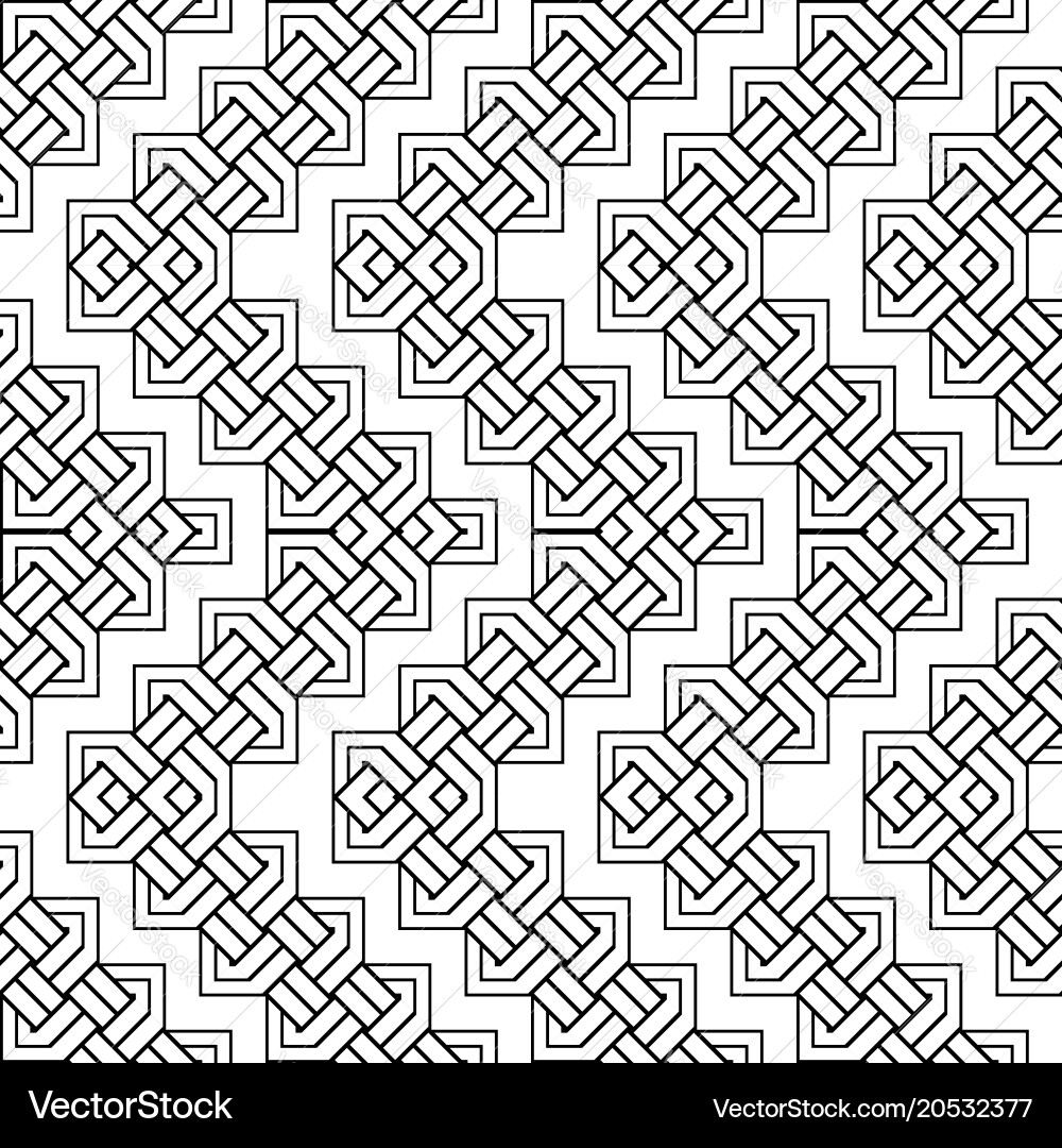 Design seamless monochrome zigzag pattern Vector Image