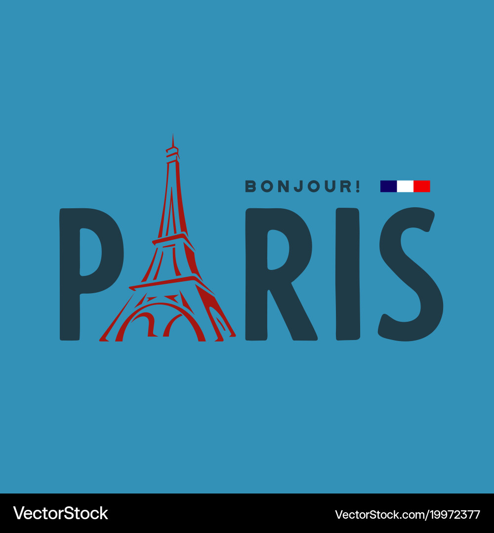 Eiffel Tower Symbol vector image