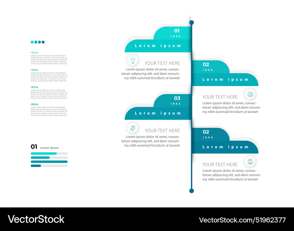 Infographic design template Royalty Free Vector Image