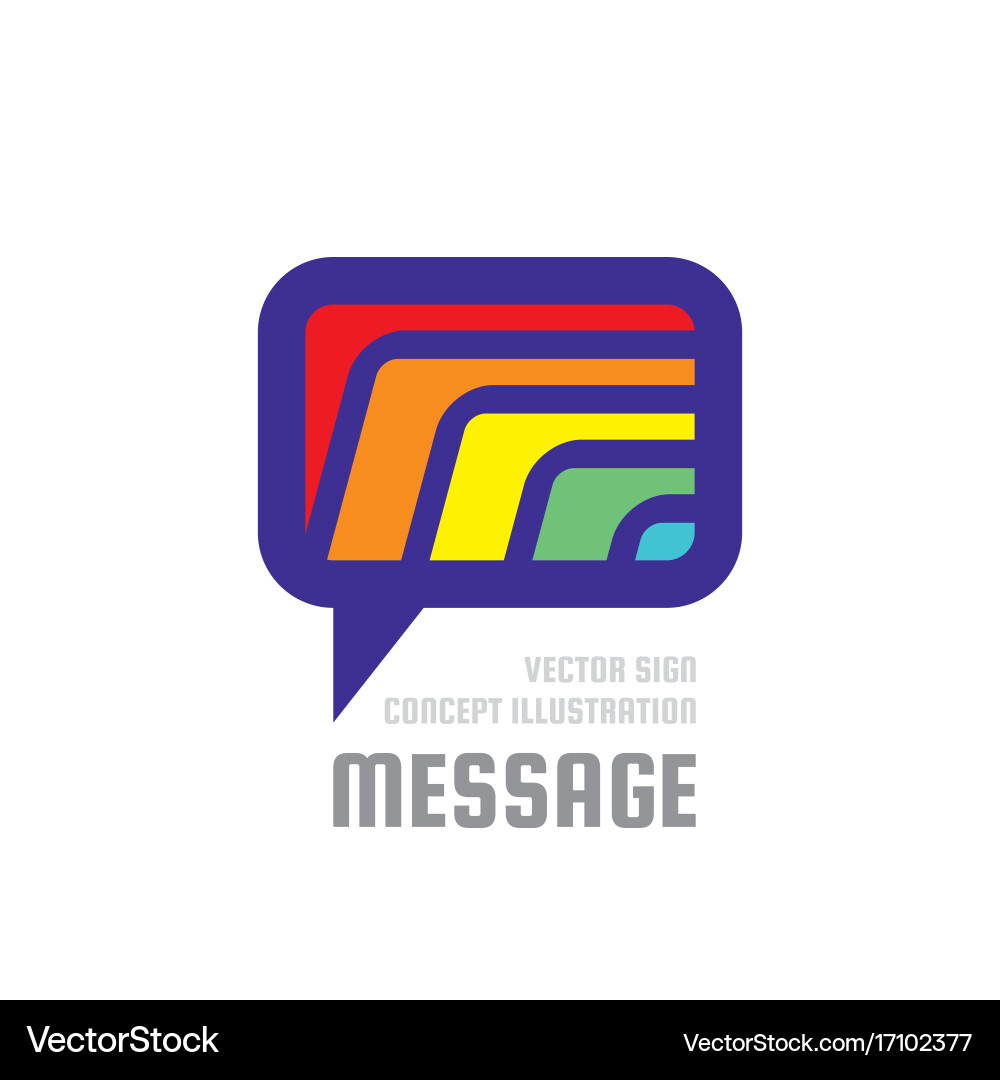 Message - creative background Vector Image