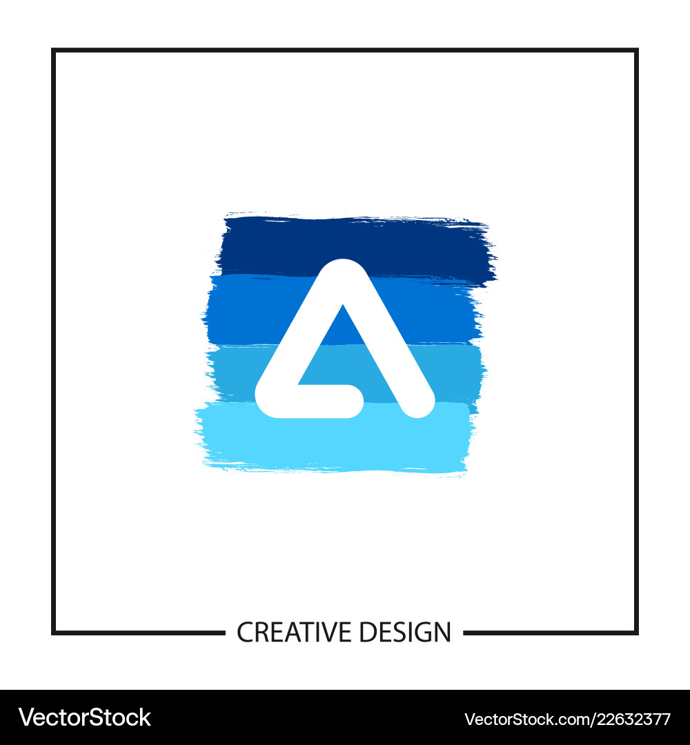 Modern and minimalist letter a logo template Vector Image