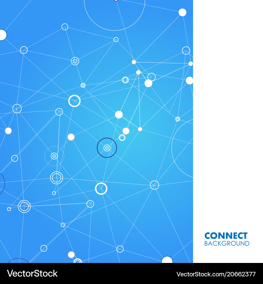 Structure molecule and communication science Structure molecule and communication science Vector Image