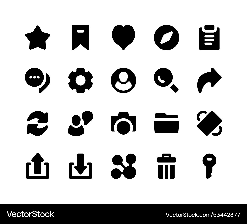 User interface icons User interface icons vector image