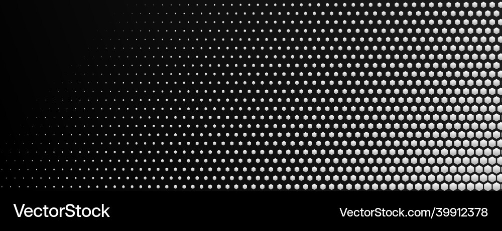 Abstract Hexagonal Dot Background vector image