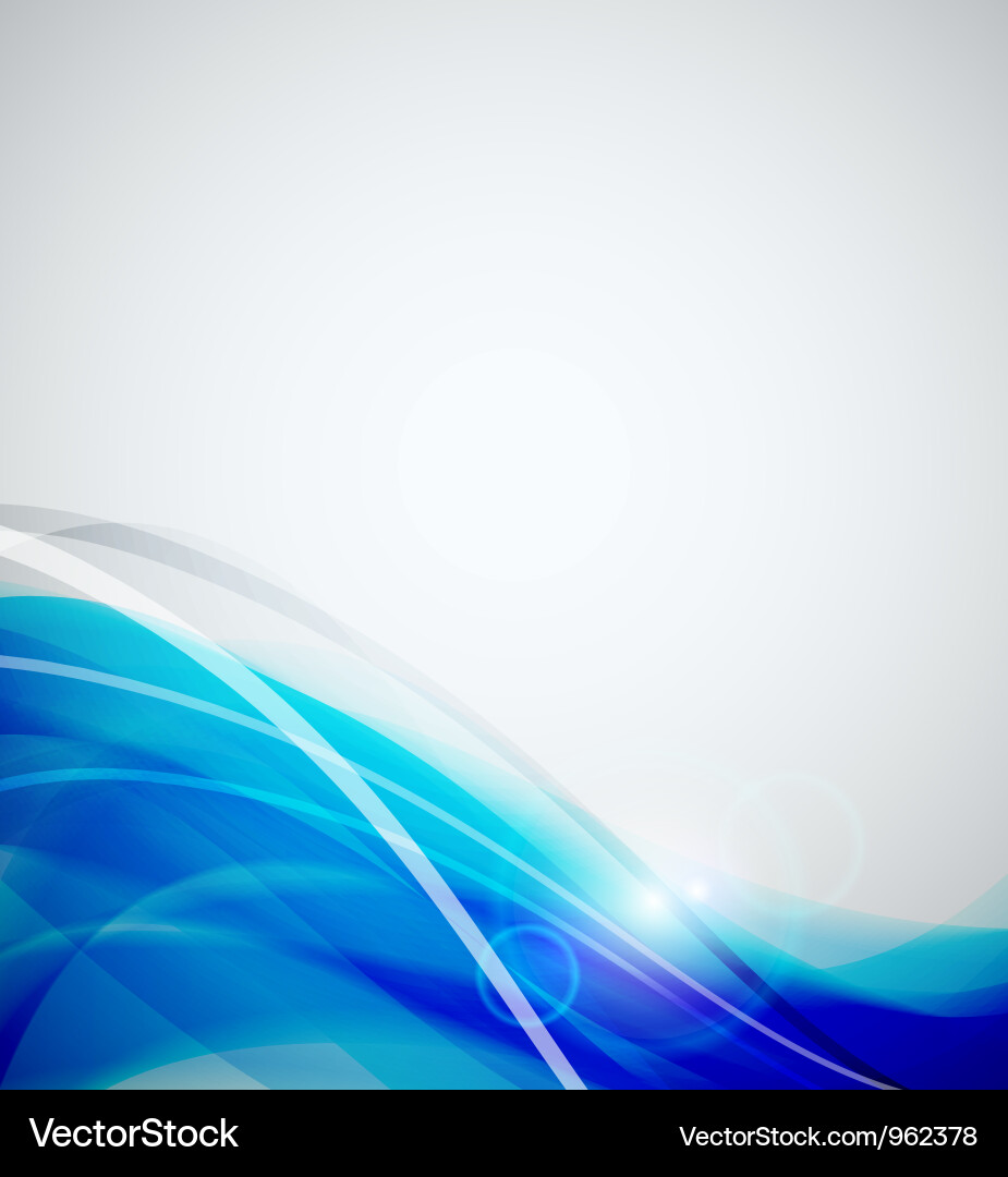 Dynamic Blue Wave Background Vector Image
