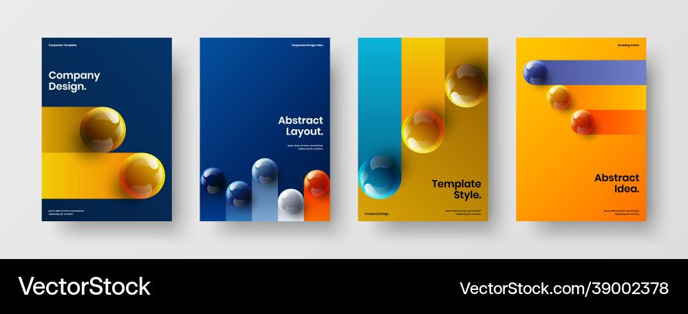 Original corporate cover a4 design composition Original corporate cover a4 design composition vector image