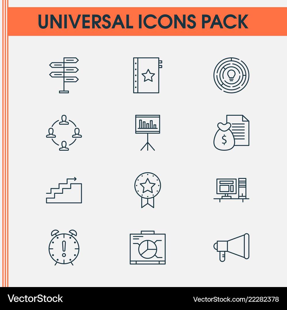 Project icons set with teamwork and meeting Project icons set with teamwork and meeting vector image