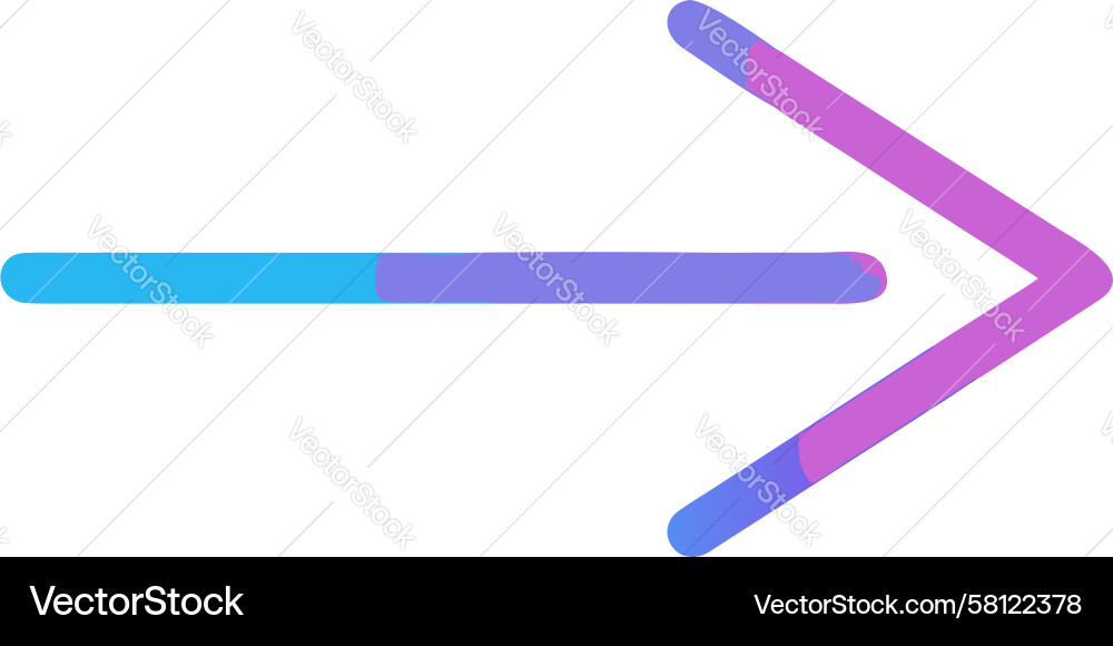 Rightward Arrow Icon - UI Navigation Vector Image