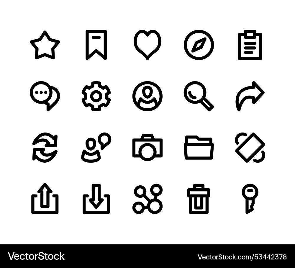 User interface icons User interface icons vector image