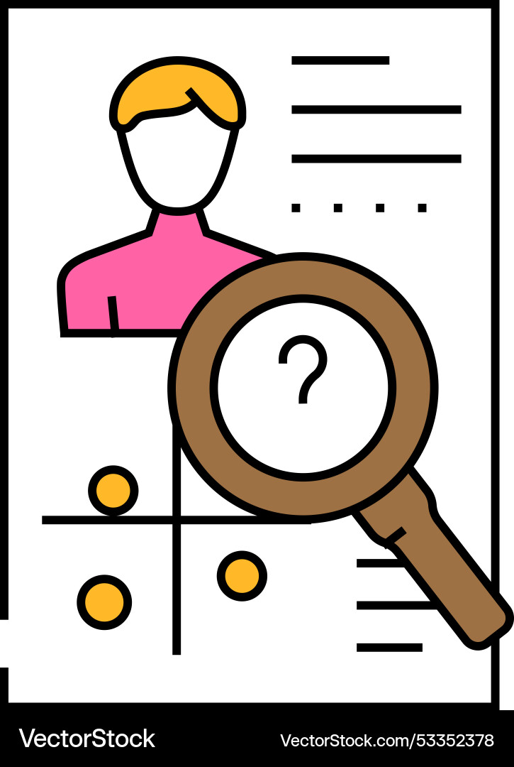 User research ux ui design icon color vector image