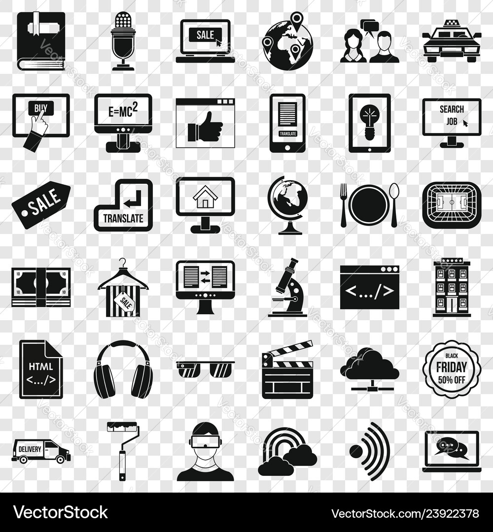 Web-Nachricht-Symbole setzen einfachen Stil Web-Nachricht-Symbole setzen einfachen Stil vektorbild