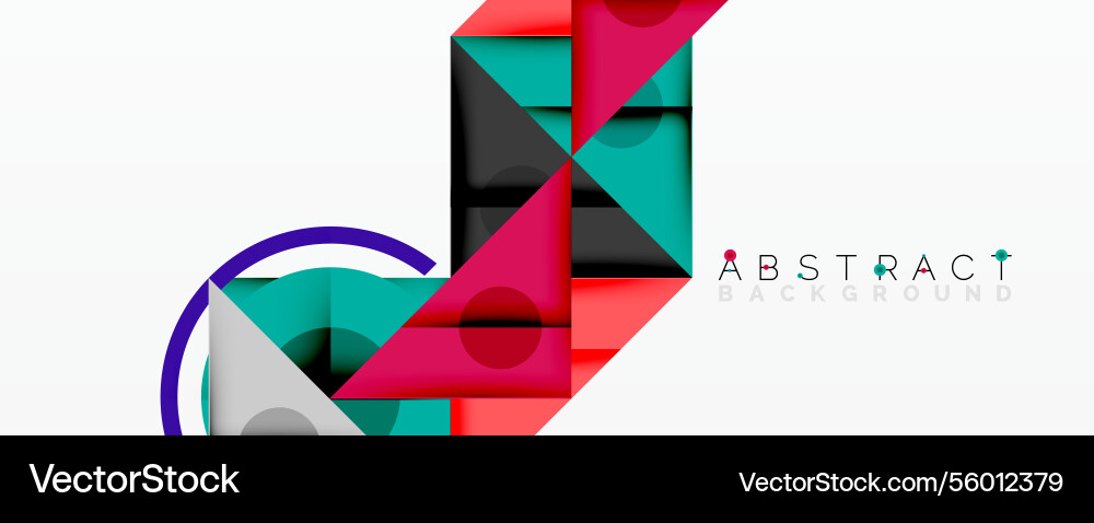Abstract geometric composition with intersecting Abstract geometric composition with intersecting Vector Image