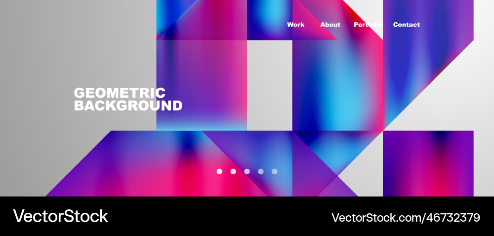 Dynamic lines triangles rectangles geometric Vector Image