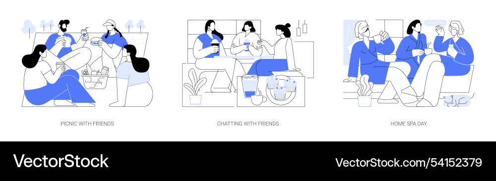 Frauen Freundschaft isoliert Cartoon Frauen Freundschaft isoliert Cartoon vektorbild