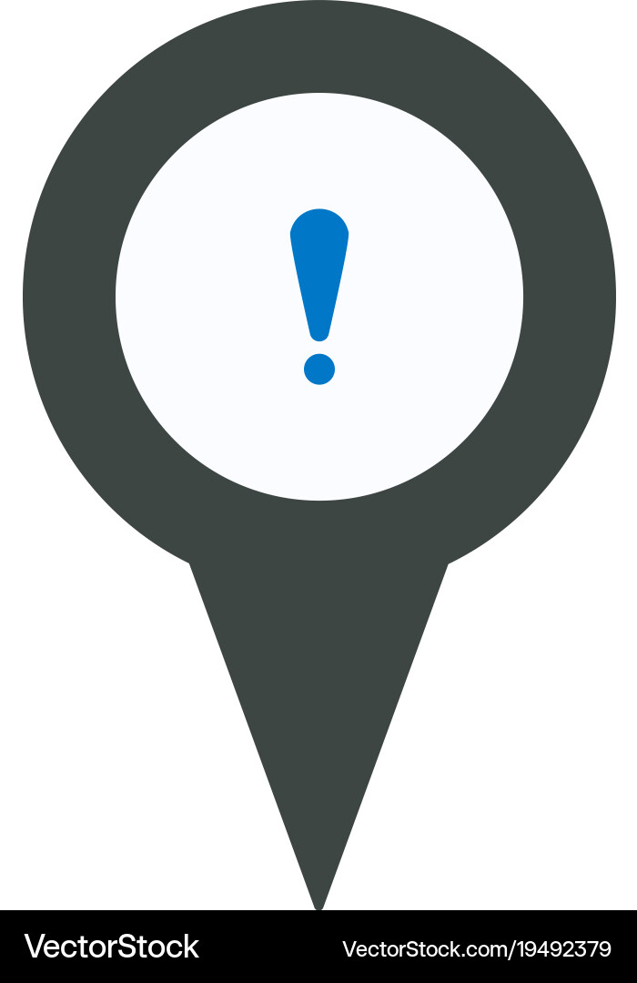 Location mail marker message pin place pointer vector image