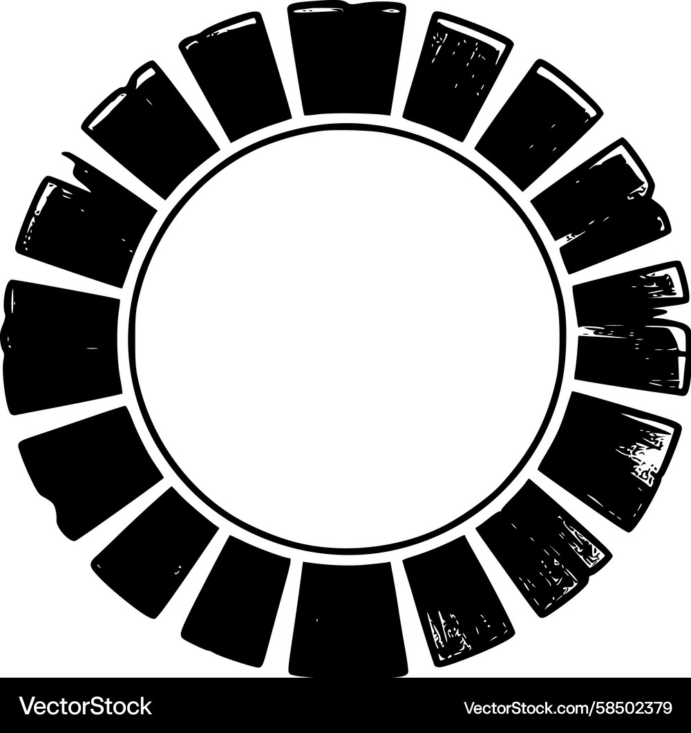 Retro Circular Progress Indicator Vector Image