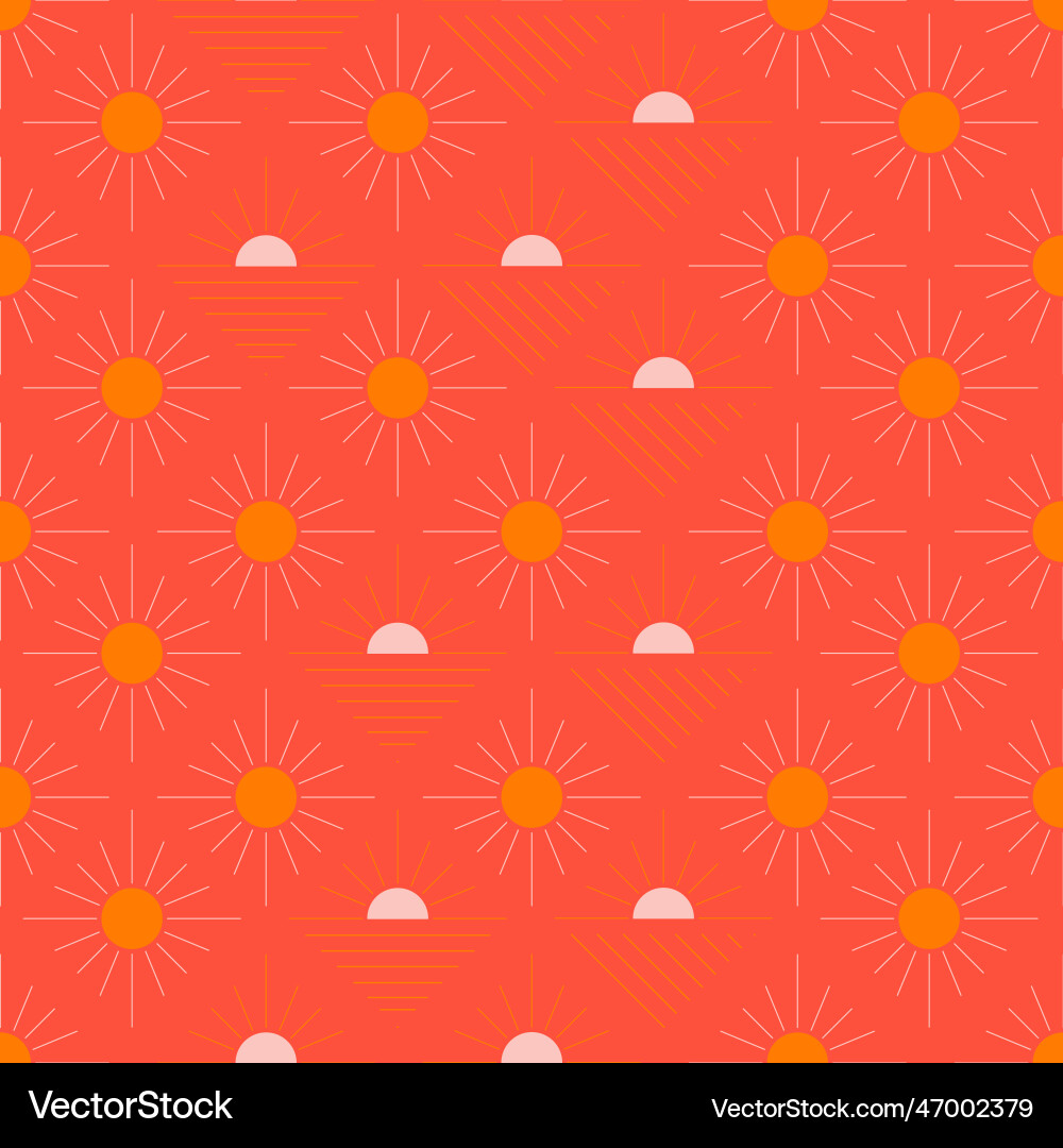 Seamless pattern with abstract shapes in orange Seamless pattern with abstract shapes in orange vector image