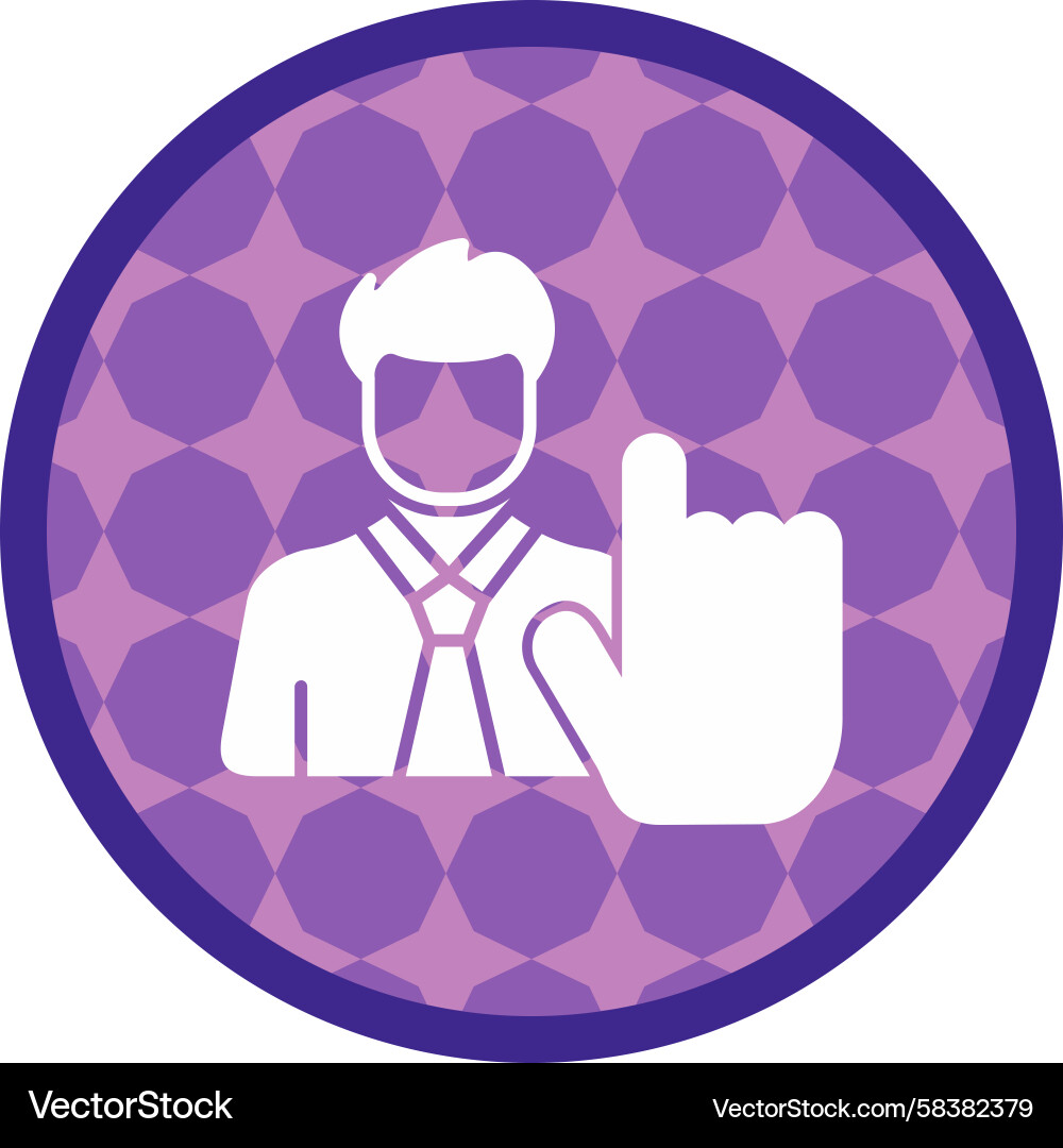 User Click Button Vector Image