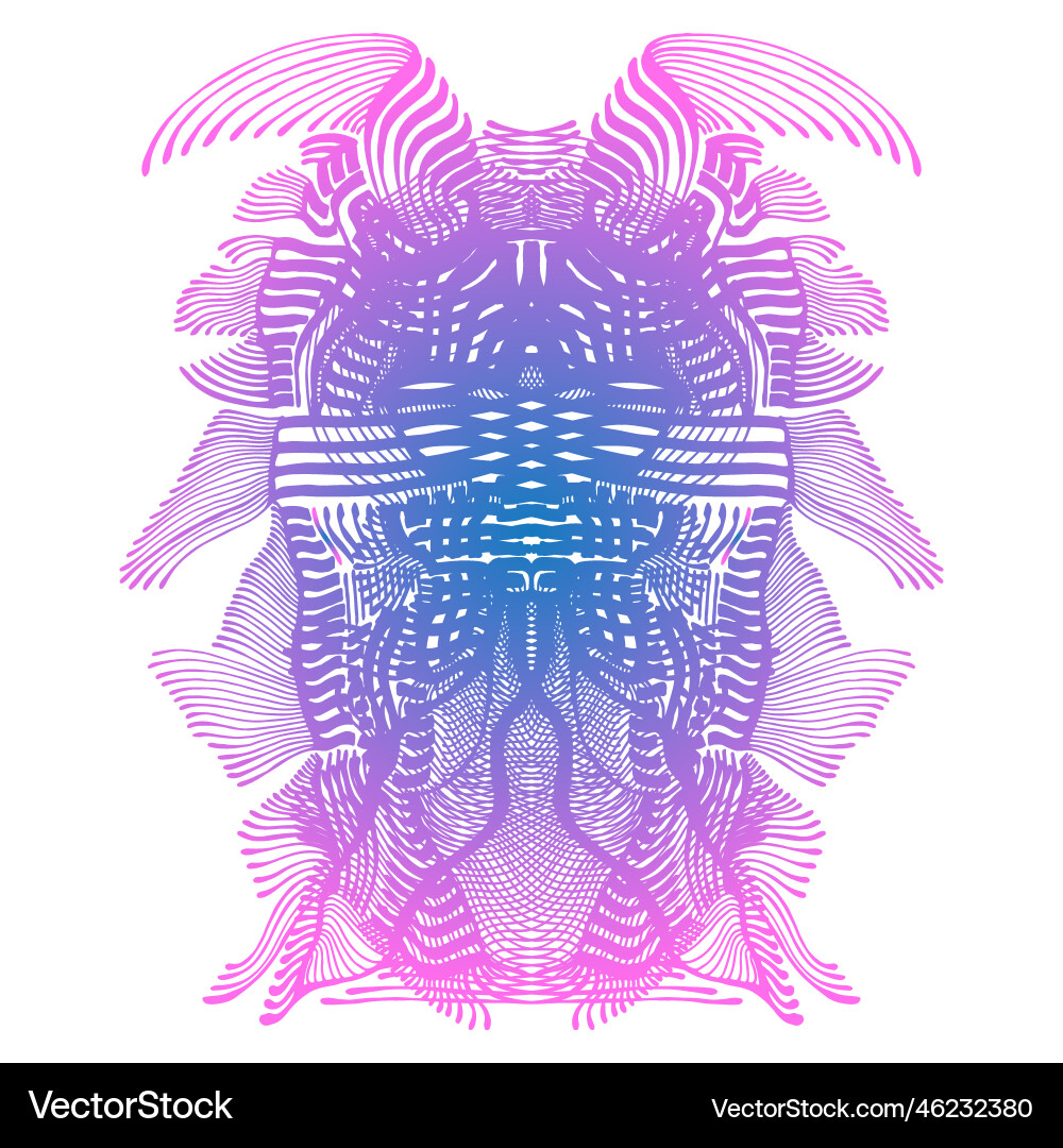 Bright abstract bizarre pattern gradient neon Bright abstract bizarre pattern gradient neon vector image