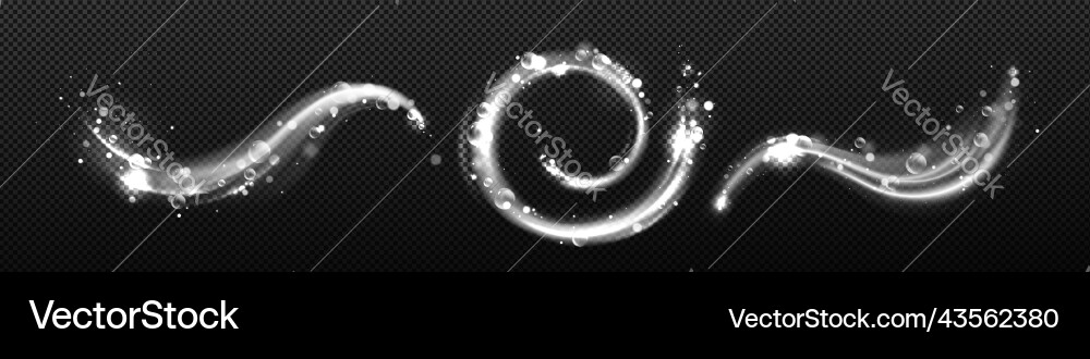 Clean detergent wave and soap swirl light effect Clean detergent wave and soap swirl light effect vector image