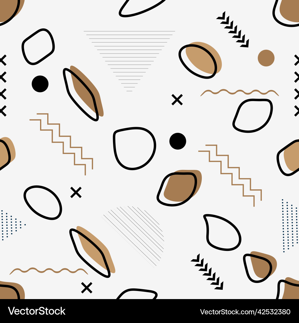 Geometry memphis pattern Vector Image