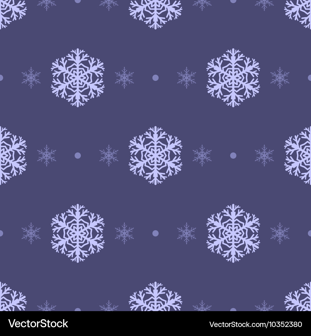 Snowflake Dot Pattern vector image
